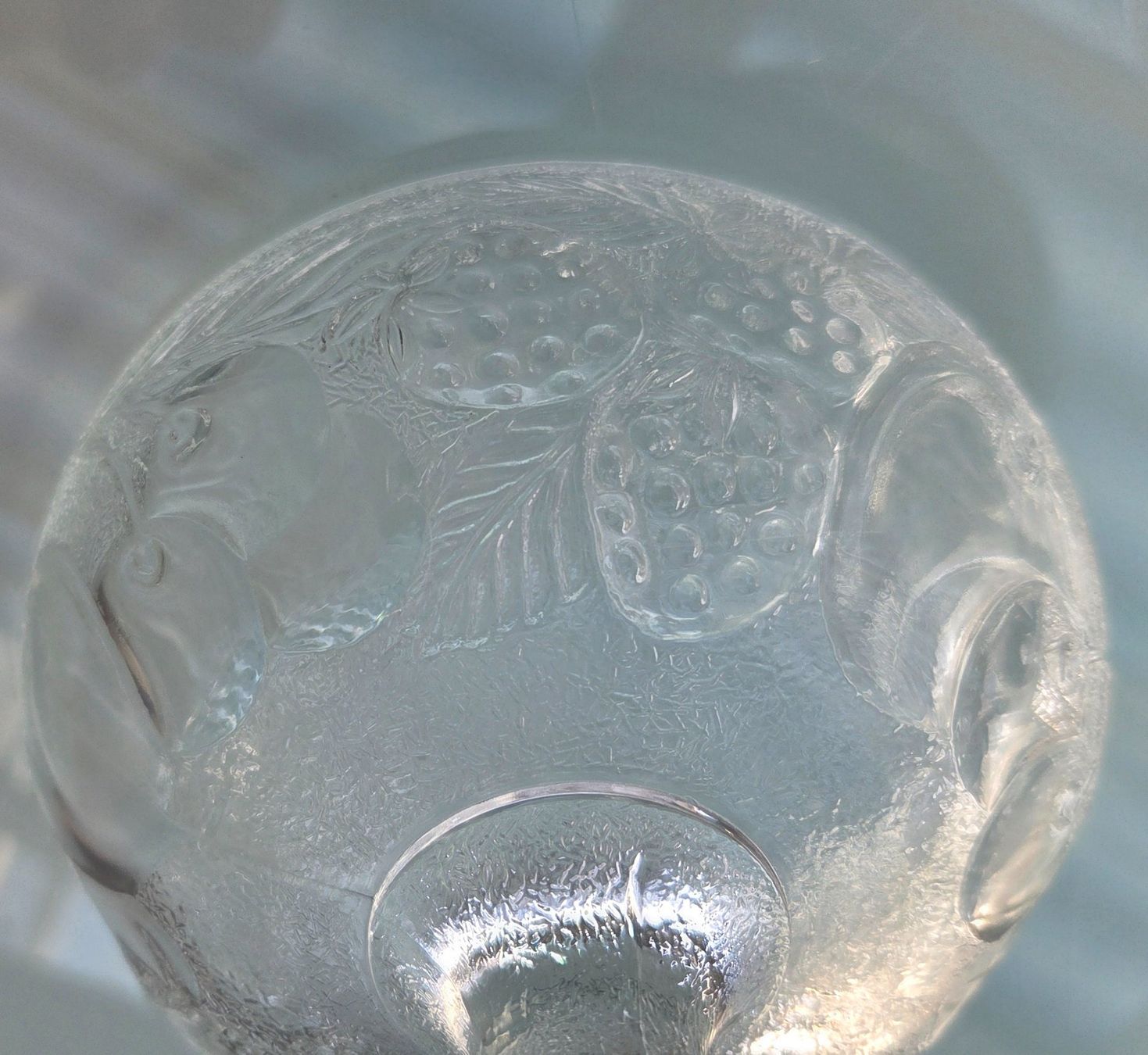 Bicchieri: 6 Dessertschalen Glas Fruchtmuster – Usato da Pratteln venduto da Barfuss999 2