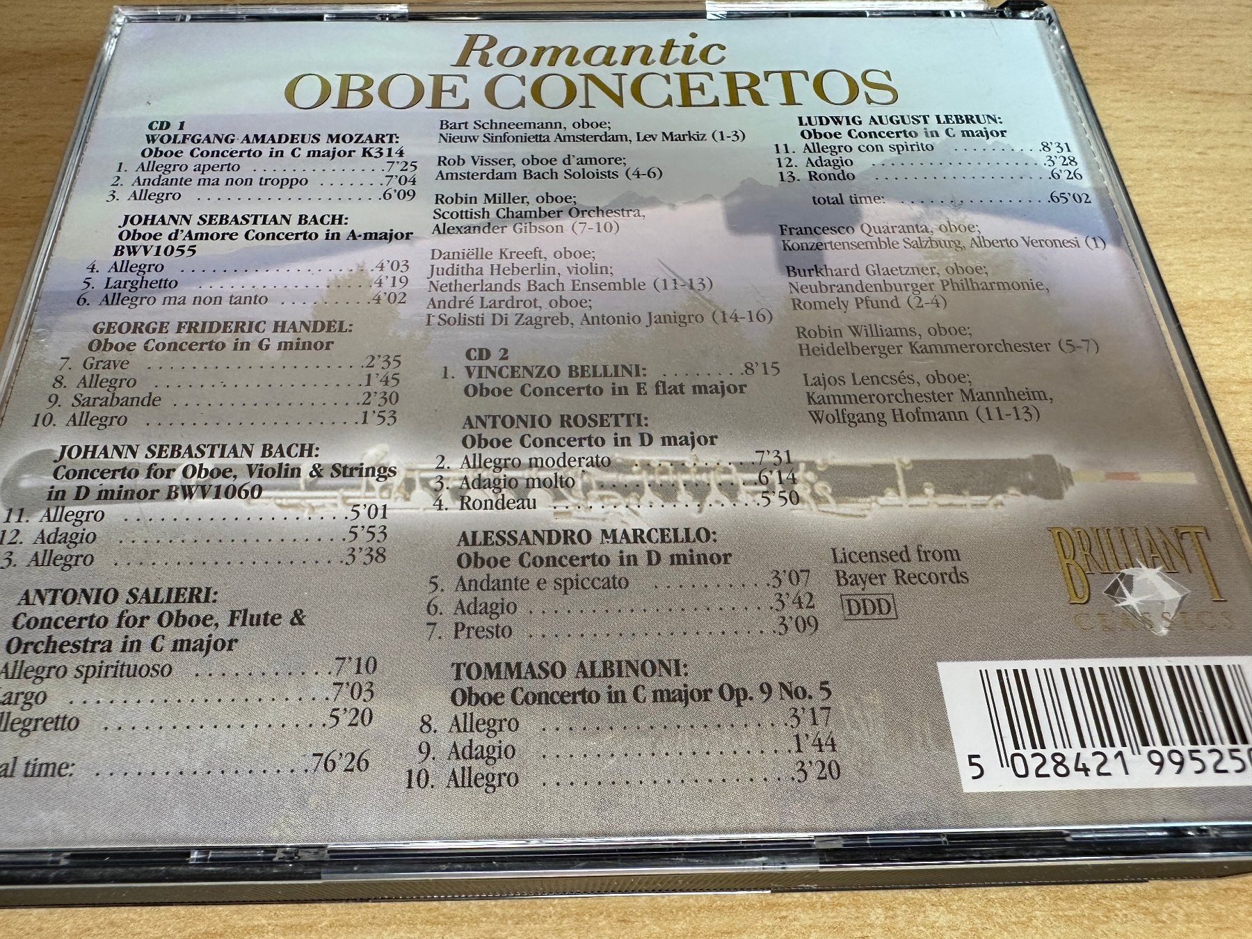 CD: Romantic - Oboe Concertos - 2 CD – Usato da Rikon im Tösstal venduto da Alpenmutz 1