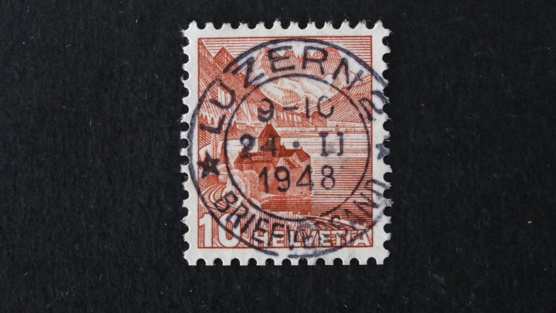 Tutti i francobolli: Vollstempel LUZERN 2  24.II.48    84 – Usato da Anwil venduto da C-DAIHA