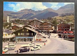 Verbier-Station/ Oldtimer Autos ca. 1970