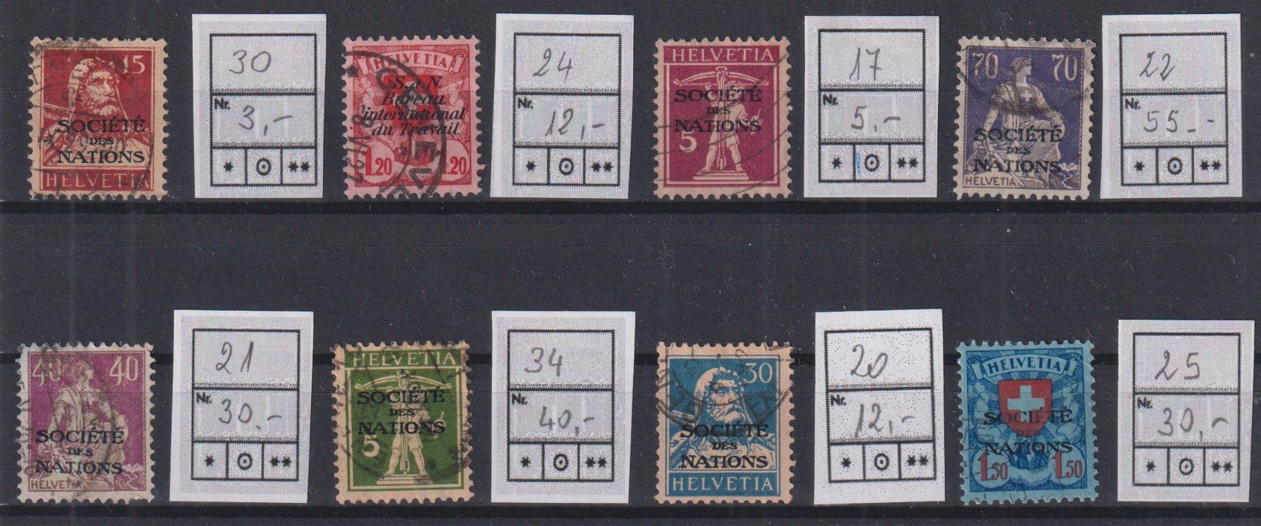Tutti i francobolli: C54) Lot Aemter, SDN, sehe Scan – Usato da Claro venduto da Chanty7