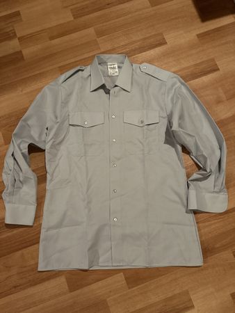 Herrenhemd Gr. 39/62 hellblau 50% Baumwolle