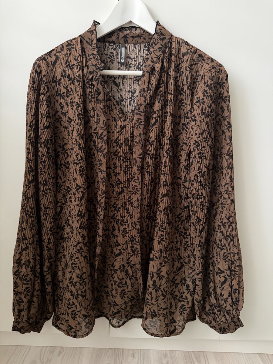 Blusen: Bluse Chicoree Braun Schwarz Grösse M – Neu (gemäss Beschreibung) aus Frauenfeld von _vivano_