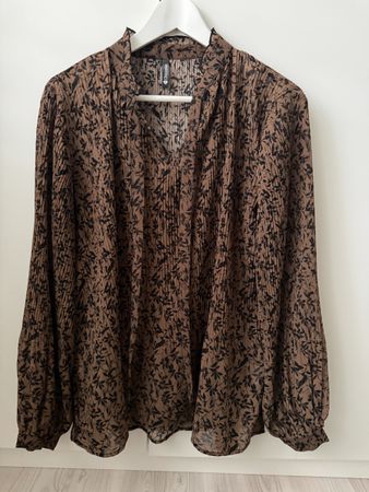 Bluse Chicoree Braun Schwarz Grösse M