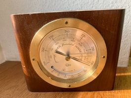 Barometer Heck Optik Bern Holz Messing Vintage