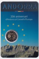 Andorra 2 Euros 2014 20è Aniversari d'Andorra al Conseil EU