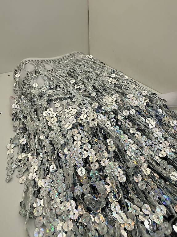 Röcke: Jupe à sequins et franges argentée - Taille S/M – Neu (gemäss Beschreibung) aus Biel/Bienne von secondstore 1