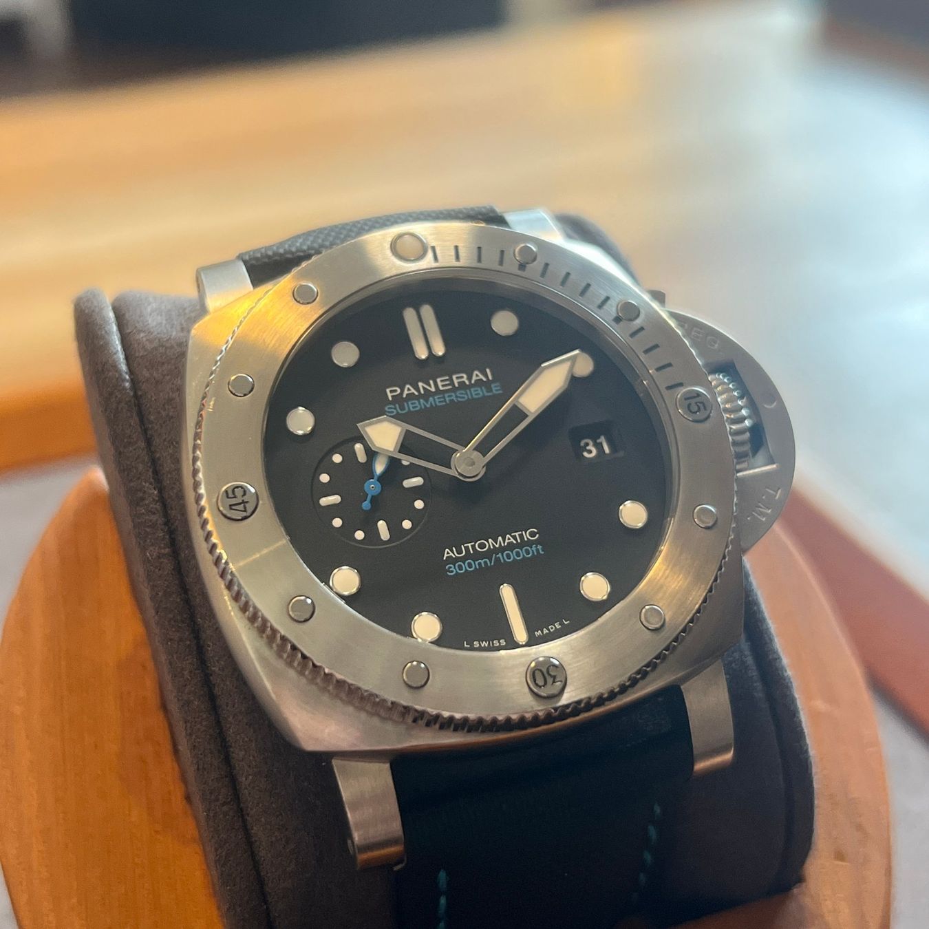 Panerai Orologi: Panerai Submersible Automatic Black Dial PAM1596 – Usato da Carouge GE venduto da Watchaser 1