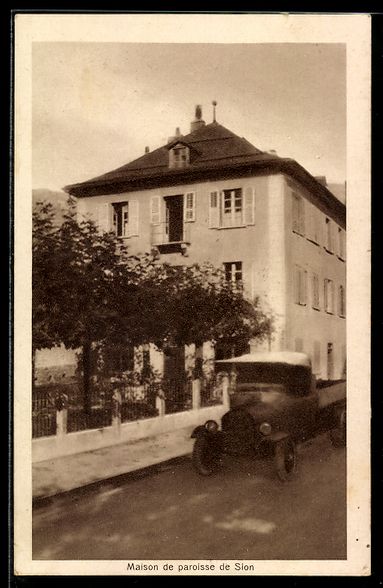 Ansichtskarten: AK Sion, Maison de paroisse – Gebraucht aus Berlin von bartko-reher