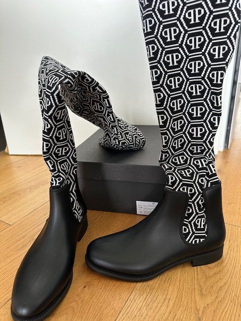 Philipp Plein Scarpe da donna: Original Philipp Plein Strumpfstiefel – Nuovo (secondo la descrizione) da Cham venduto da Monaco2013