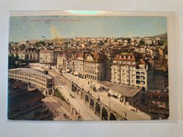 Ancienne CP de Lausanne  - Grand Pont 1913