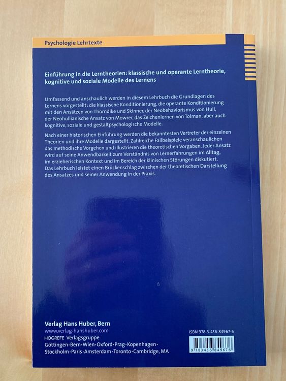 Klassische Lerntheorien, Grundlagen, Psychologie | Kaufen Auf Ricardo