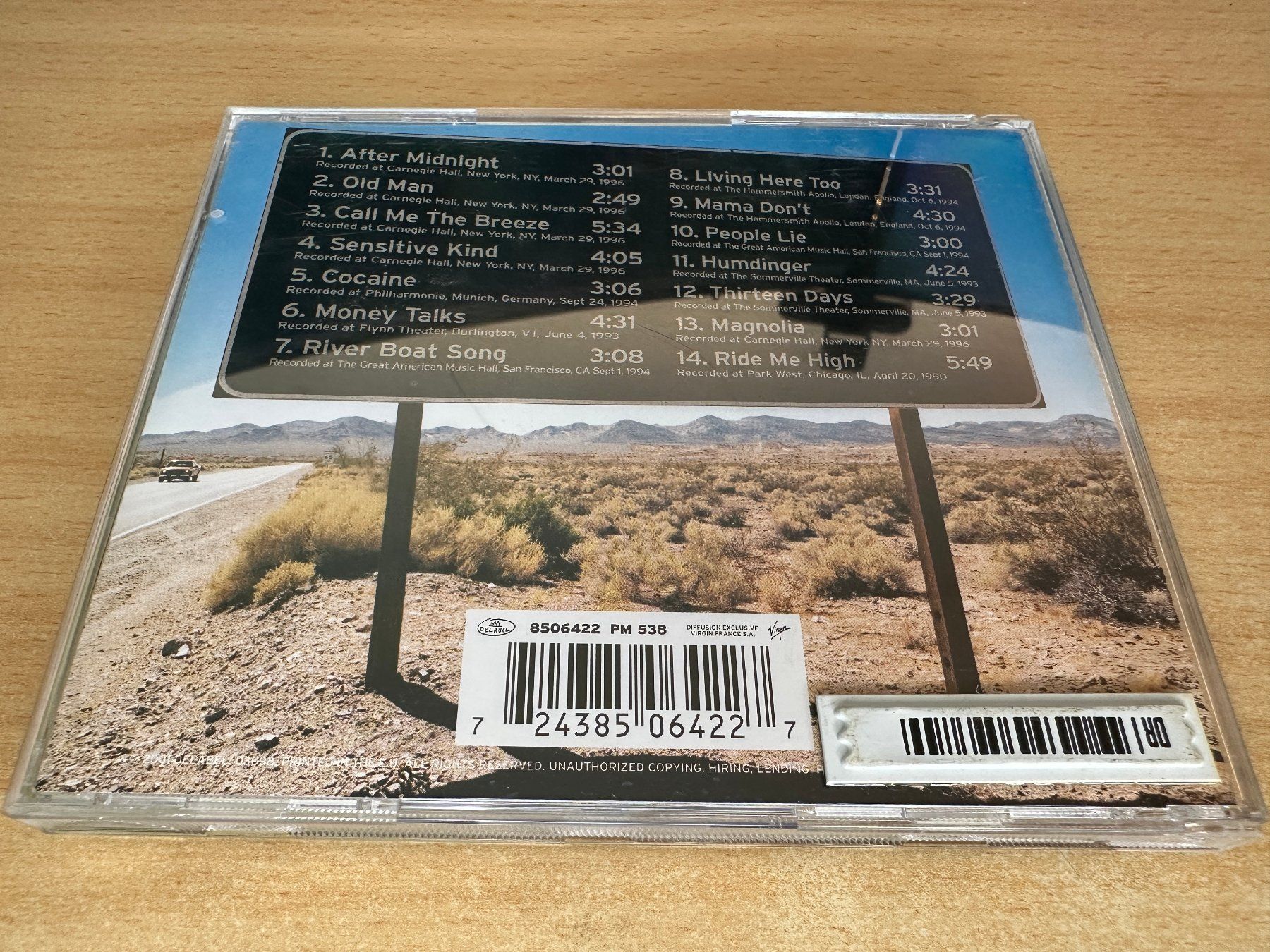 CD: A1 J.J. Cale – Live – Usato da Rikon im Tösstal venduto da Alpenmutz 1