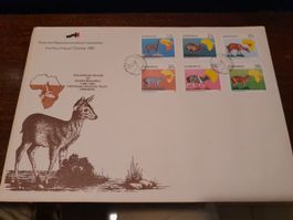 Belle enveloppe philatélique, Zimbabwe, 1er jour, 1987 (58)