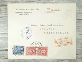 TR10 Enveloppe + Timbre Japon 1929 - Via Siberie