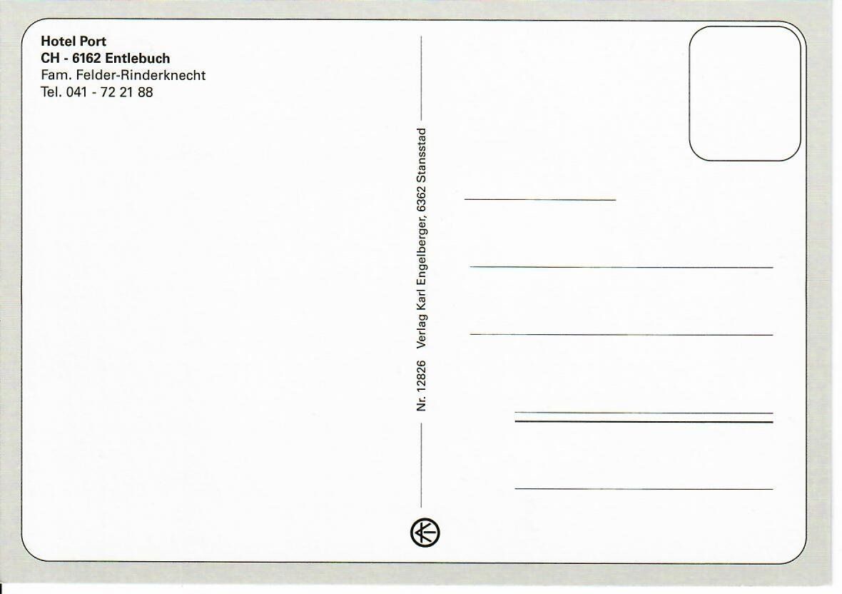 Cartoline postali: Hotel Port Entlebuch – Usato da Hochdorf venduto da Ziegel-16 1