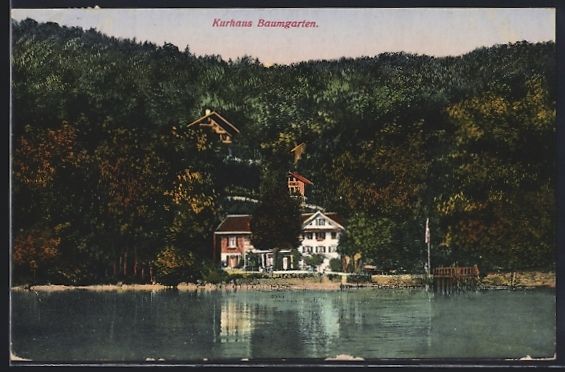 Cartoline postali: Immensee am Zugersee, Kurhaus Baumgarten – Usato da Berlin venduto da bartko-reher
