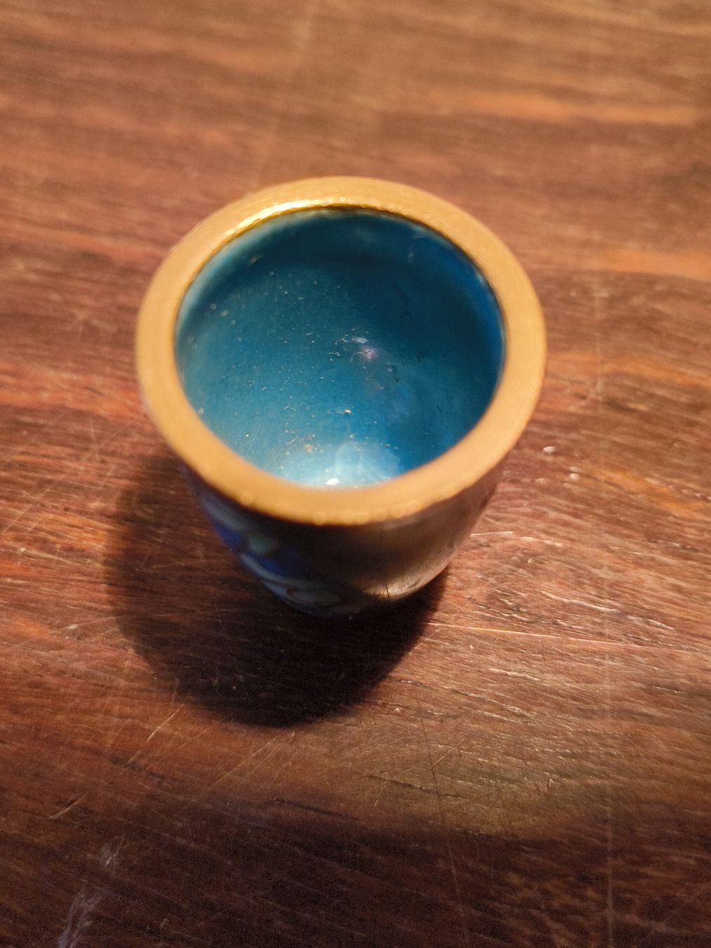 Ditali: Cloisonné Fingerhut Messing Emaille – Usato da stettlen venduto da VintageBern_ch 6