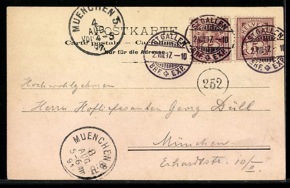 Cartoline postali: AK St. Gallen, Marktplatz – Usato da Berlin venduto da bartko-reher 1