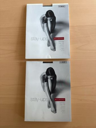 NEU 2x Stay-ups by Beldona, 15 den, schwarz