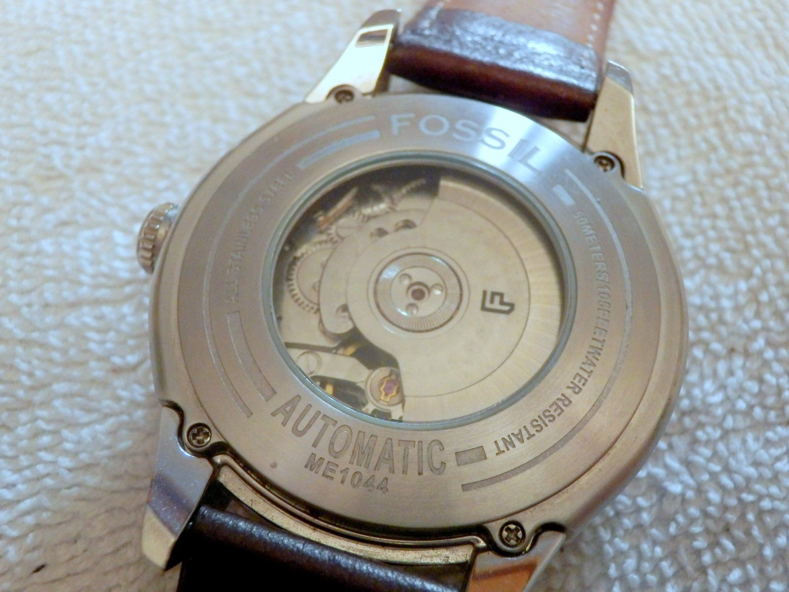 Fossil Uhren: Fossil, Automatic, Day Date, Glasboden mit Sicht auf Uhrwerk – Gebraucht aus Ueberstorf von dinbau 6
