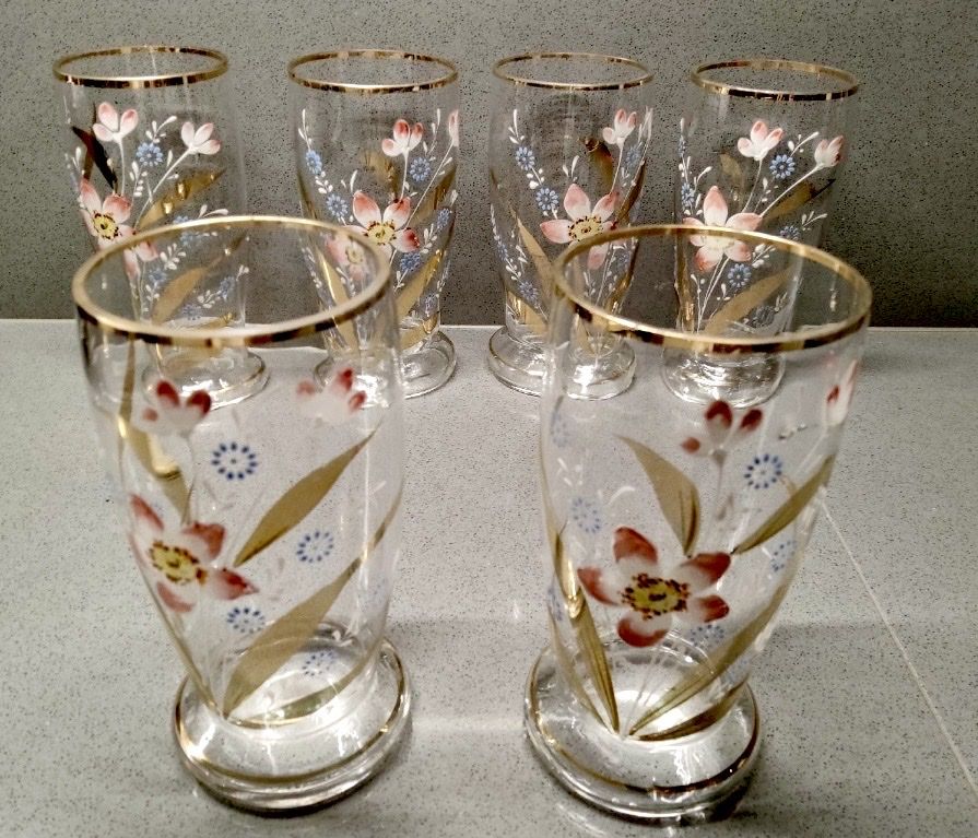 Bicchieri: Vintage 6 Böhmische Kristall Gläser – Usato da Zürich venduto da whitelily 1