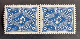 Deutsches Reich, 6 Pfennig, Doppelmarke, Top Zustand!