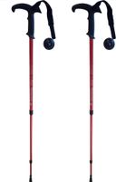 2er Set Wanderstöcke bis 130 cm - Rot