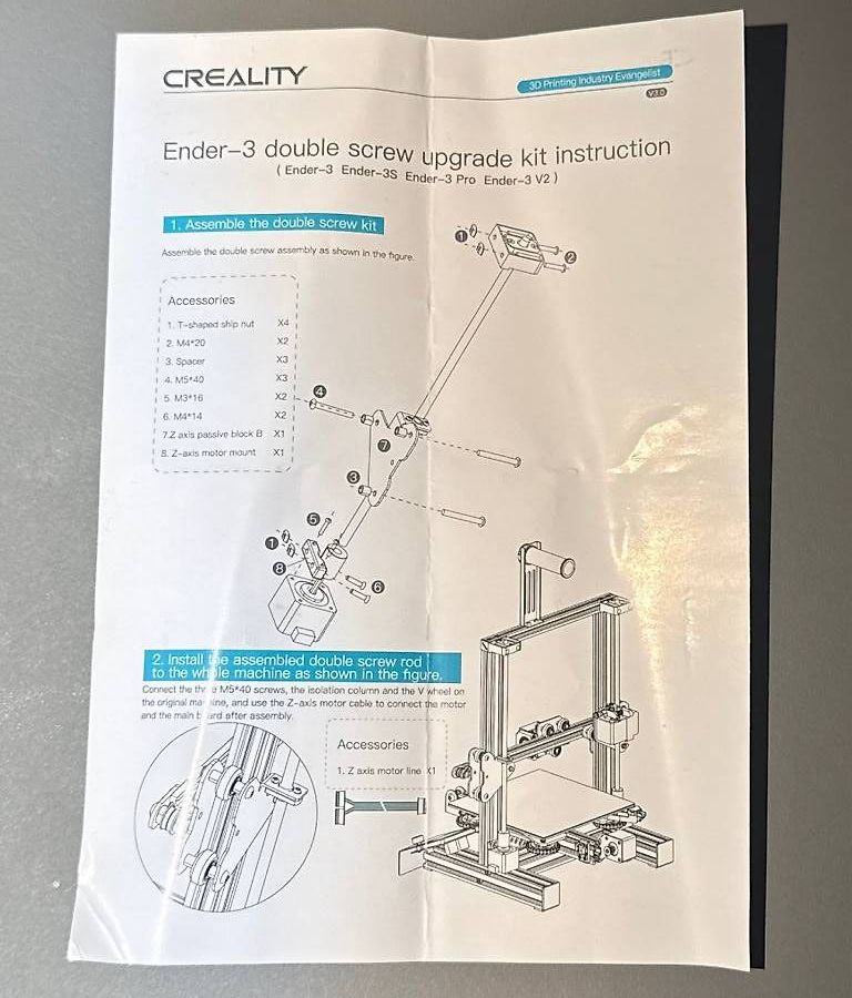 Creality Filamento: Dual axis pour Creality Ender 3 imprimante 3D – Usato da Genève venduto da Zed7