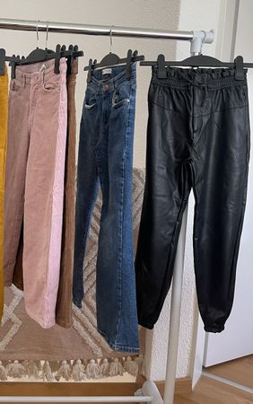 Hosen 4er Pack Mädchen Jeans & Cord Grösse 140
