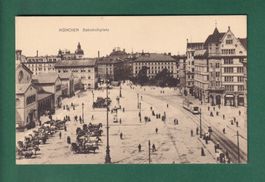 MÜNCHEN - Bahnhofplatz - Tram - 1906