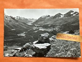 1960 Muottas Muragl Blick aufs Oberengadin