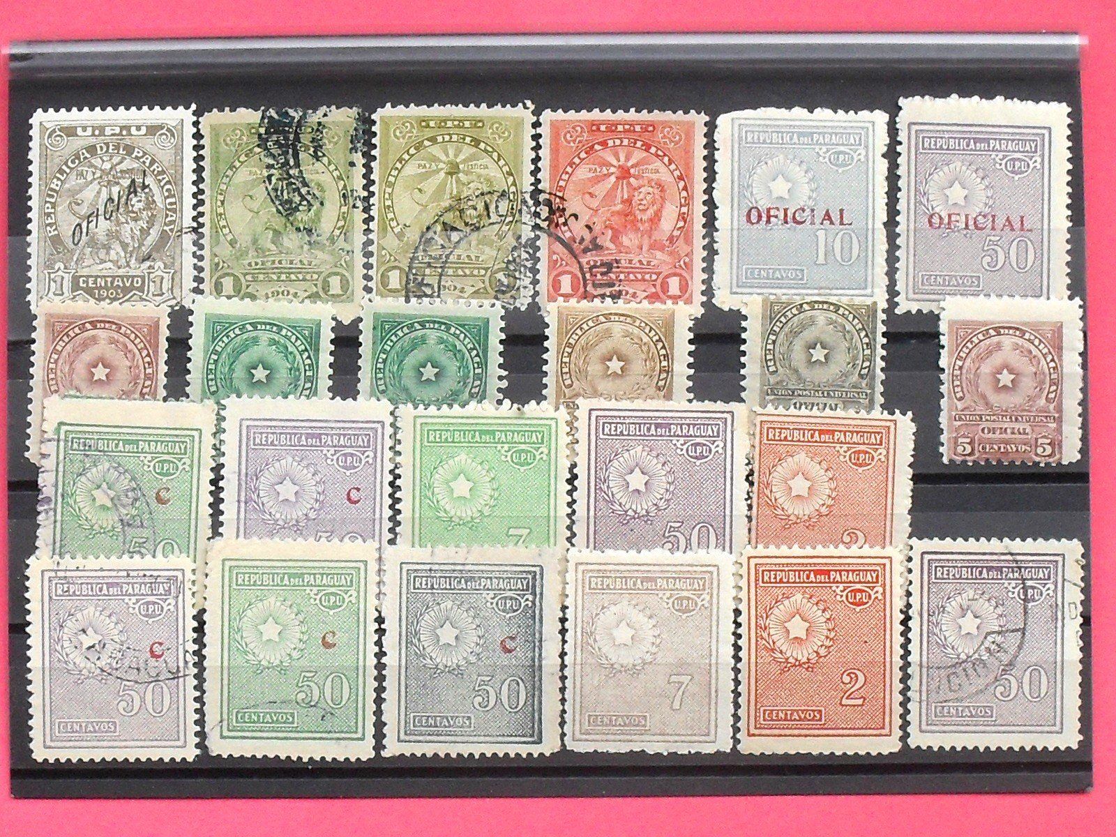Tutti i francobolli: PARAGUAY - Werte 1903/04 – Usato da zuerich venduto da Ocean99