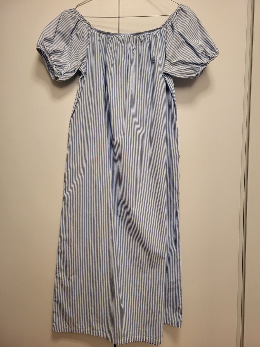 Zara Kleider: Zara Kleid Gr. M - Baumwolle, hellblau, mit Streifen – Gebraucht aus Baar von clar6 1