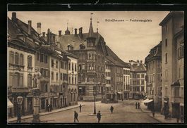 Schaffhausen, Passanten auf dem Frohnwaa
