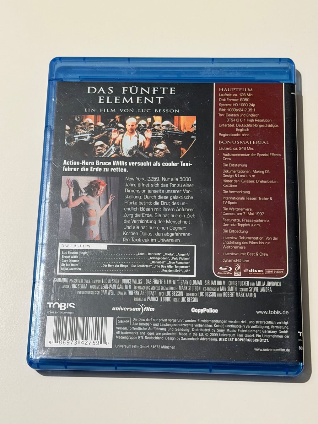 Tutti i DVDs: Das fünfte Element - Science-Fiction Klassiker Blu-ray – Nuovo (secondo la descrizione) da Altstätten SG venduto da sheamus 1