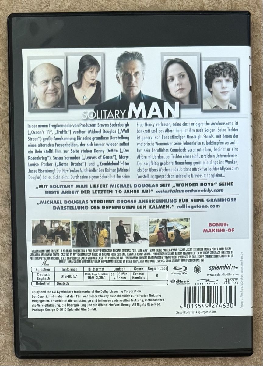 Alle DVDs: SOLITARY MAN – Neu (gemäss Beschreibung) aus Dietikon von AndreaSch01 1