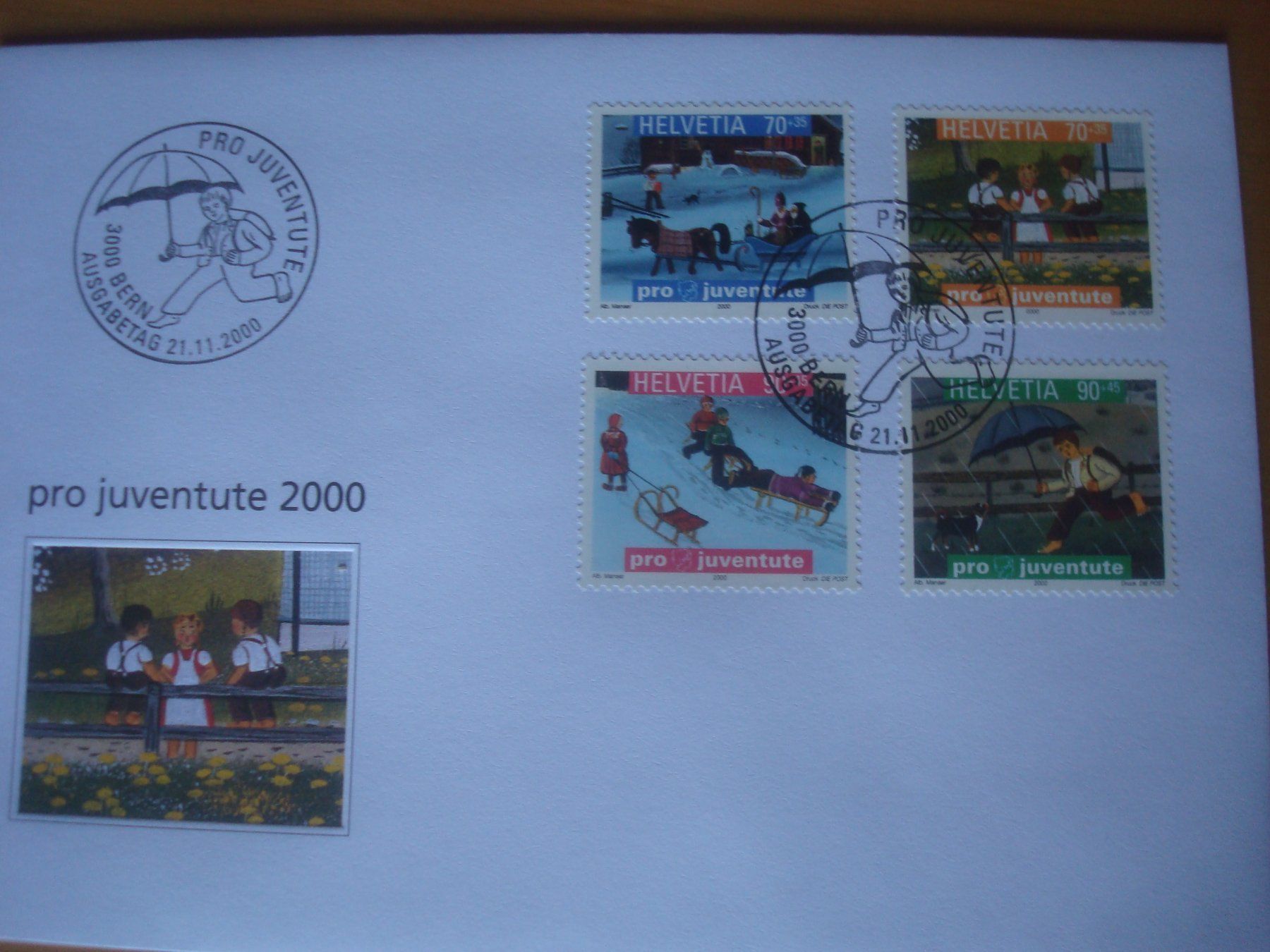 Tutti i francobolli: PJ 1999 - 2000 FDC Serien‪ AB NUR 75 RP – Usato da Gordola venduto da Polentaefung 2