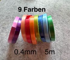Geschenk Band Bändeli    zum Basteln   9 x 5 meter    0.4mm