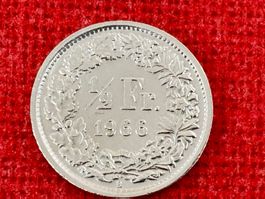 1/2 Franken 1966  ( UNZ ) TOP