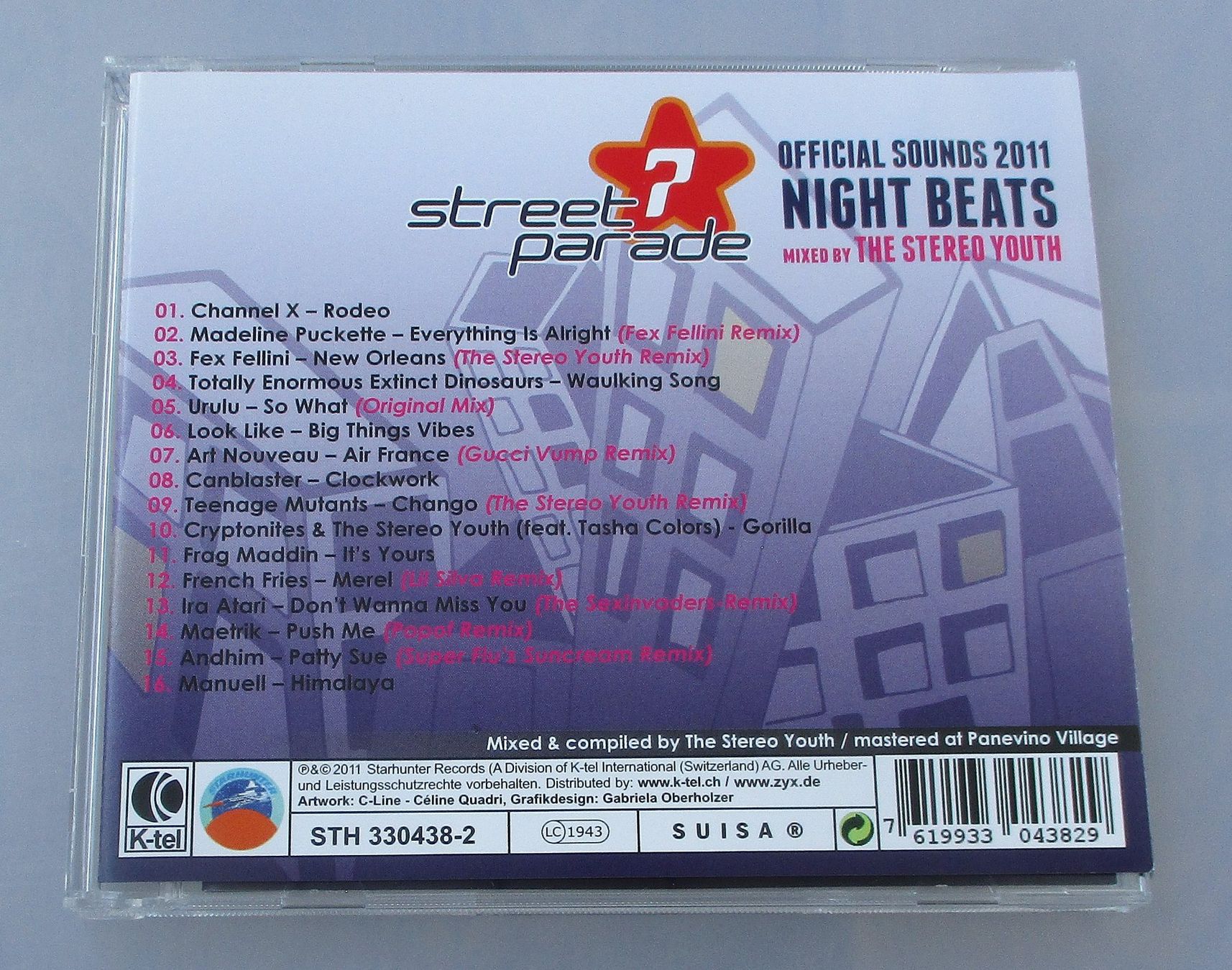 CD: STREET PARADE 2011 - Night Beats – Usato da Wattwil venduto da Muriel11 1