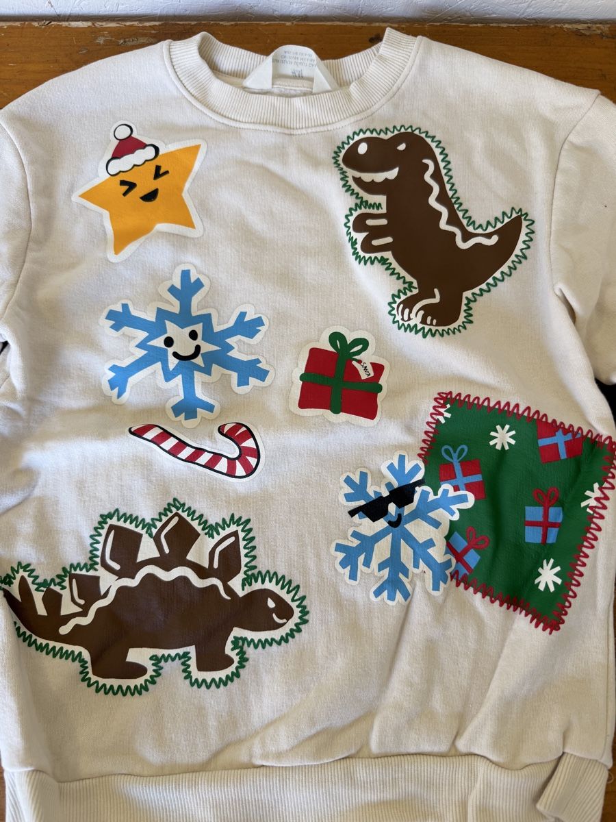 H&M Pullover & Sweatshirts: H&M Dino Weihnachtspullover 122/128 – Gebraucht aus Gurmels von SwissShop21 1
