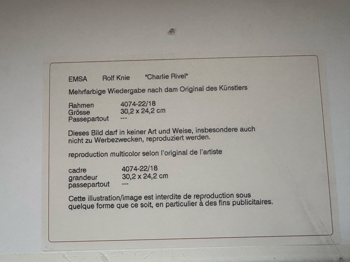 Gemälde: 4er-Set: Rolf Knie Kunstdrucke gerahmt – Gebraucht aus Basel von froehlicherVagabund 9
