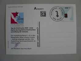 2020, 175 J. CH-Marken: MOTIVSAMMLER BASLER TAUBE !