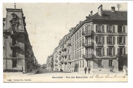 Neuchâtel - ville - Rue des Beaux-Arts - 1908