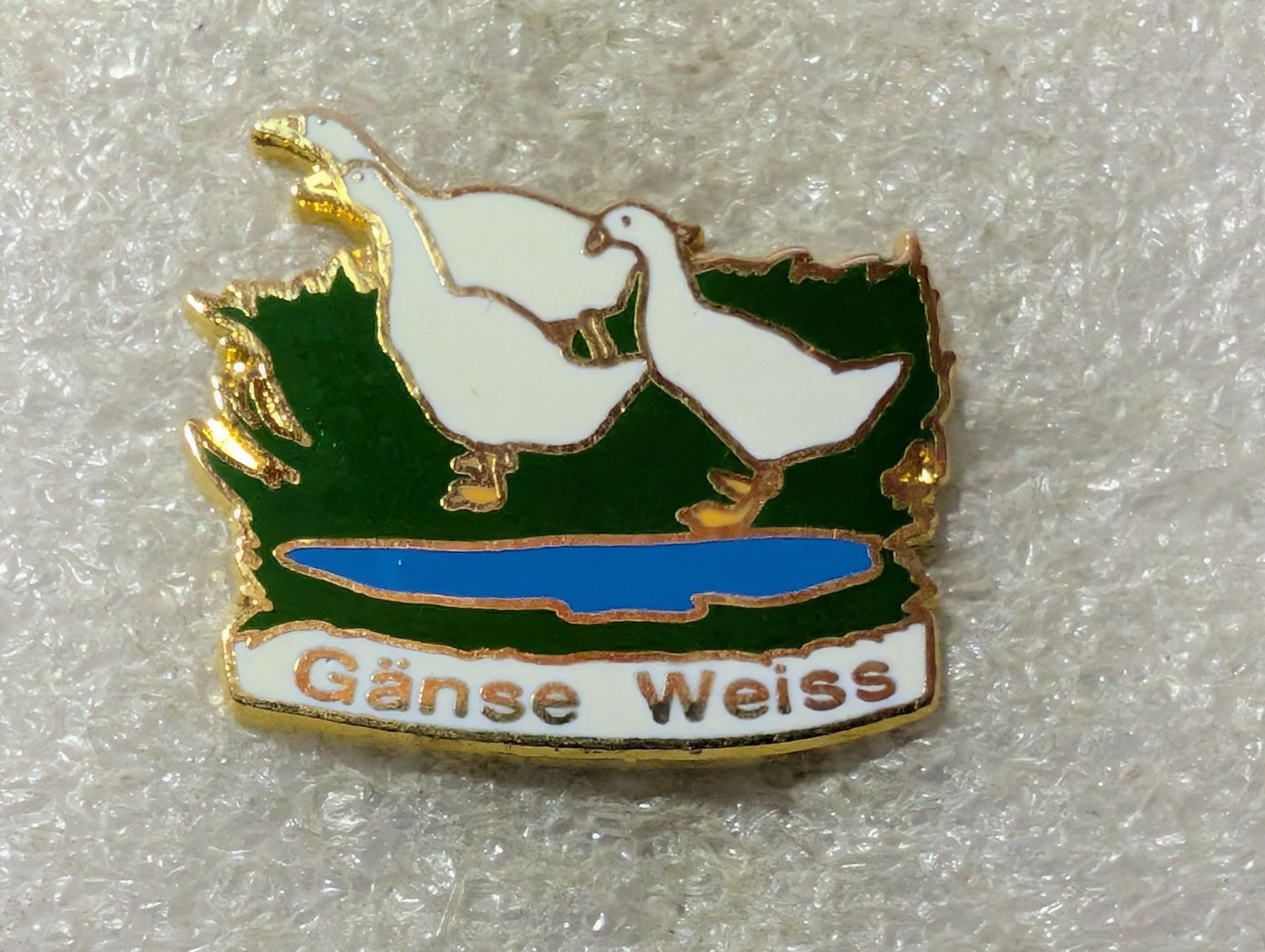 Placchette & Badge: Ansteckpin 186: Gänse Weiss – Usato da Oppligen venduto da Pin-Fall-Shop