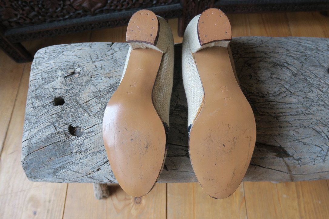 Scarpe da donna: vintage Leinenpumps Grösse 37, antike Kleidung – Nuovo (secondo la descrizione) da Schwanden i. E. venduto da luvia01 6