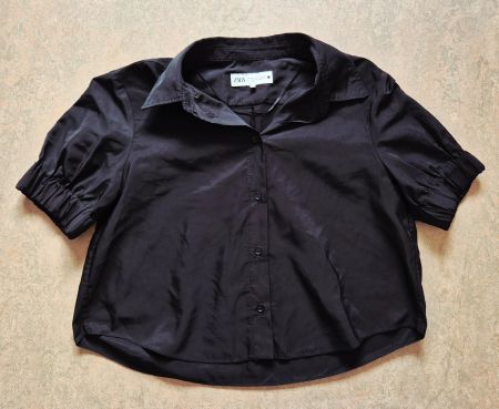 BLUSE ZARA M 38 TUNIKA SHIRT,  TOP ZU SHORTS SANDRO PARIS