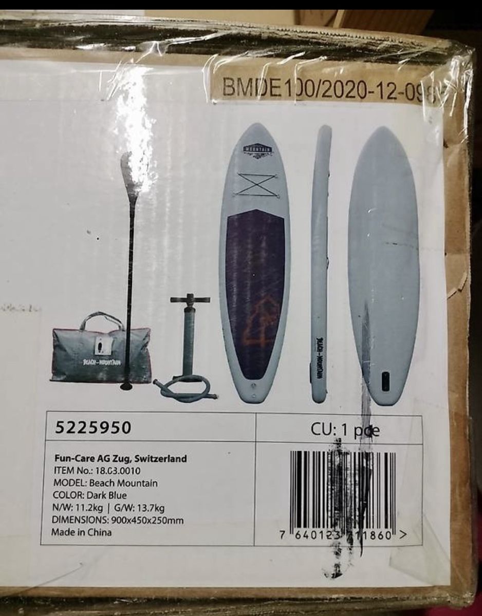 Surfboards & Schwimmbrette: Paddle gonflable Beach Mountain NEUF | Set complet | SUP 305 – Neu und originalverpackt aus Treycovagnes von Angel_007