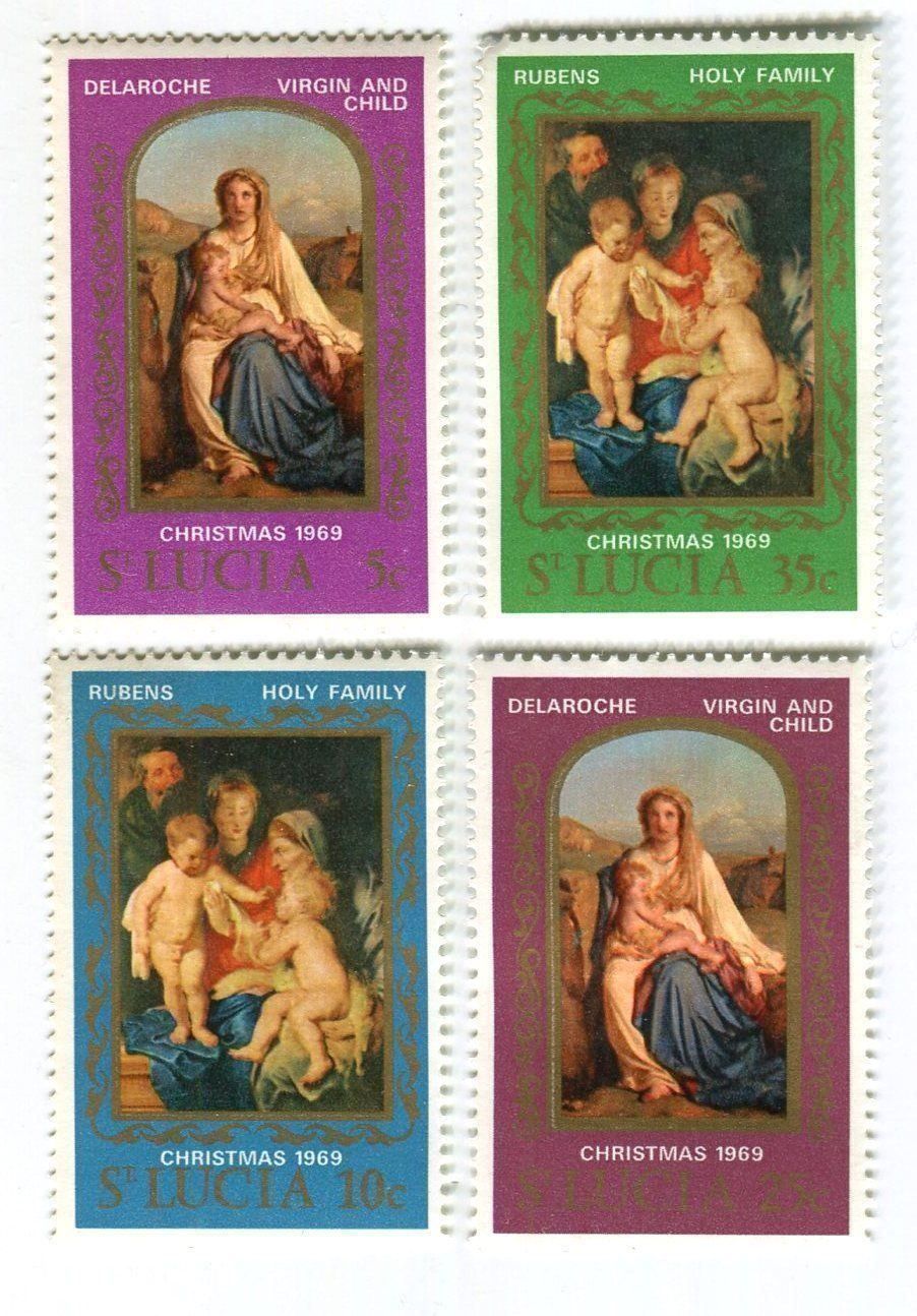 Tous les timbres: Briefmarken "Weihnachten". St. Lucia. – Neuf avec emballage d'origine à Basel par Butsch5